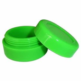 Chiny Dostosowane logo Green Food Grade Silicone Containers Tasteless For Shatter / Cosmetic dostawca