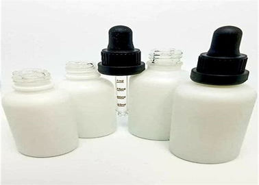 Chiny Białe, odporne na dziecko 60 ml szklane butelki z kroplomierzem nietoksyczne bez smaku dla płynów dostawca