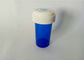 Odporne na wodę fiolki z odwracalnym kapslem, niebieskie plastikowe butelki na receptę 16DR dostawca
