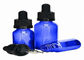 Przenośne niebieskie szklane butelki z kroplomierzem Wielofunkcyjna wysoka wytrzymałość z równą grubością dostawca