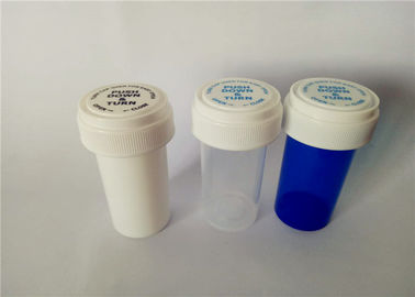 Chiny Kolorowe plastikowe fiolki z odwracalnym dozownikiem, odporne na zapach plastikowe fiolki na receptę dostawca